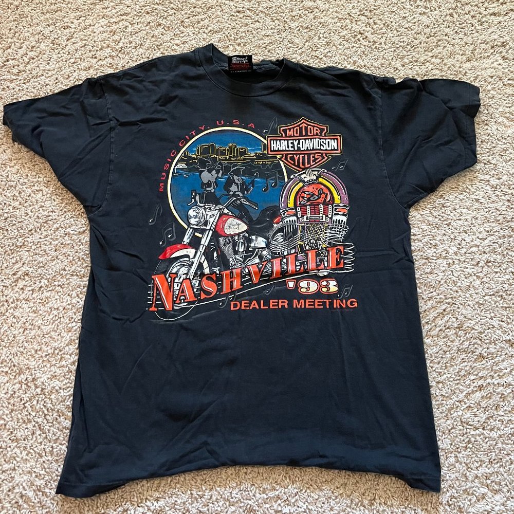Vintage Harley-Davidson Nashville T-Shirt Black L